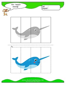 Kes Yapıştır Çalışma Sayfaları